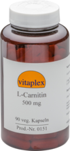 L Carnitin 500 Mg (90 Vegetarische Capsules)   Vitaplex