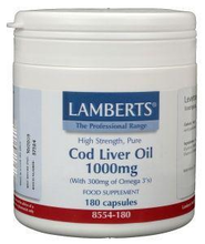 Lamberts Levertraan (cod Liver Oil) 1000 Mg 180cap