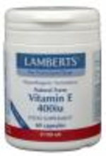 Lamberts Vitamine E 400ie Natuurlijk 60 Capsules