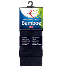 Lucovitaal Bamboe Sok Lang Blauw 39 42 (1paar)