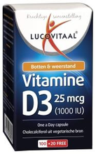 Lucovitaal Vitamine D3 25 Mcg 120cap