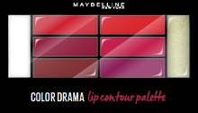 Maybelline Liner Studio Color Contour Lip Palet   2 Crimso   Lipliner (ex)