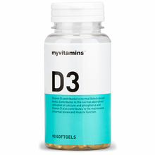 Myvitamins Vitamin D3, 30 Soft Gels (30 Softgels)   Myvitamins