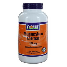 Now Magnesium Citraat 200 Mg 250tab