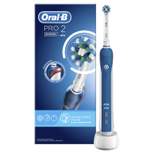 Oral B Oral B Elektrische Tandenborstel   Pro 2 2000n Blauw + 1 Opzetborstel