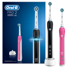 Oral B Oral B Elektrische Tandenborstel   Pro 2 2950n + Bonushandvat + 2 Opzetborstels
