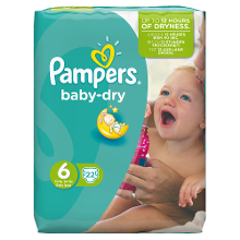 Pampers Luiers Baby Dry Xl Maat 6 16+ Kg 22stuks