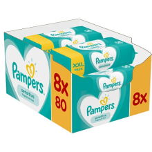 Pampers Wipes Sensitive Baby Wipes   8x80 Verpakking
