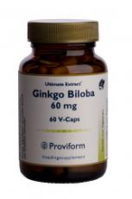 Proviform Ginkgo Biloba 60mg 60 Capsules