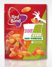 Red Band Duo Wine Gums Zoet Zuur 225g