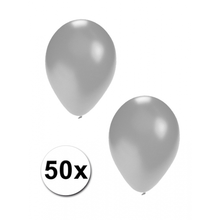 Shoppartners Ballonnen Zilver 50x