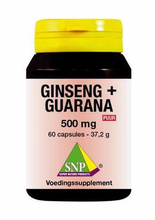 Snp Ginseng Guarana 500 Mg Puur 60cap