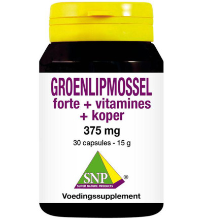 Snp Groenlipmossel Forte + Vitamines + Koper (30ca)