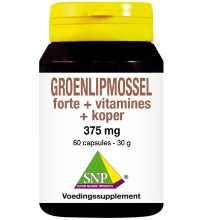 Snp Groenlipmossel Forte + Vitamines + Koper (60ca)