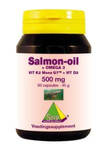 Snp Zalmolie Vitamine K2 Mena Q7 D3 E 60cap
