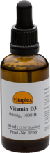 Vitamine D3 Vloeibaar, 1000 Ie (50 Ml, Ca. 1.350 Druppels)   Vitaplex